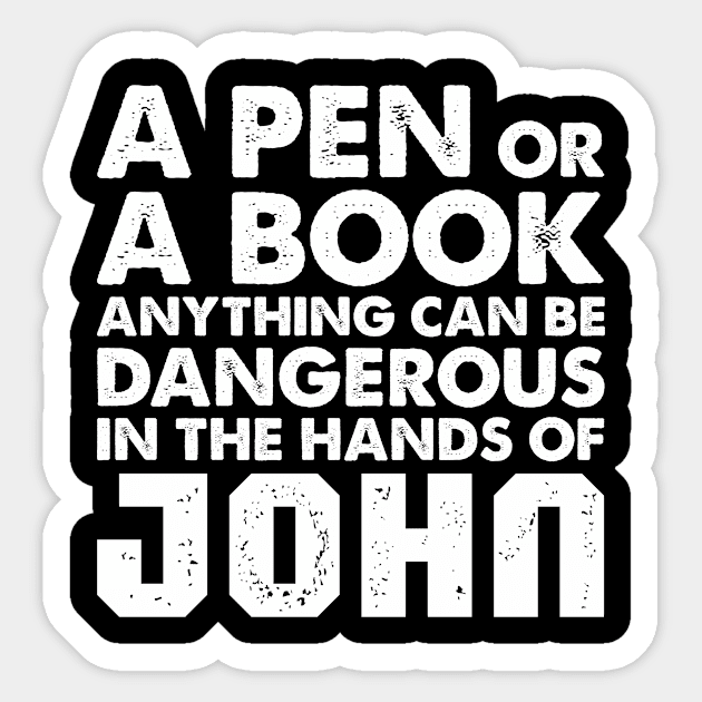 A Pen or A Book Sticker by boldifieder